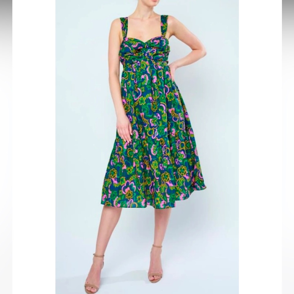 Flora Bea Zander Midi Dress
